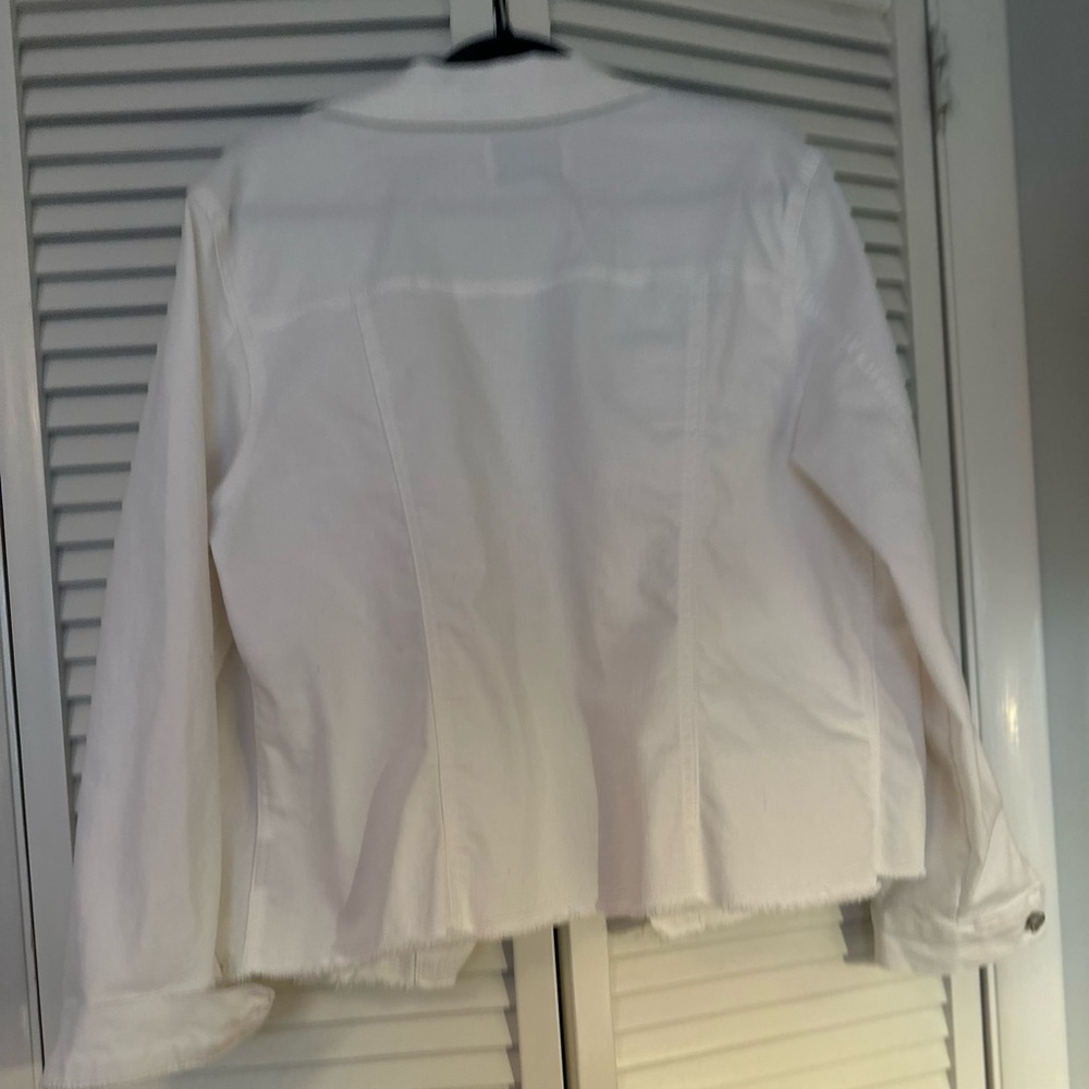 White jean jacket